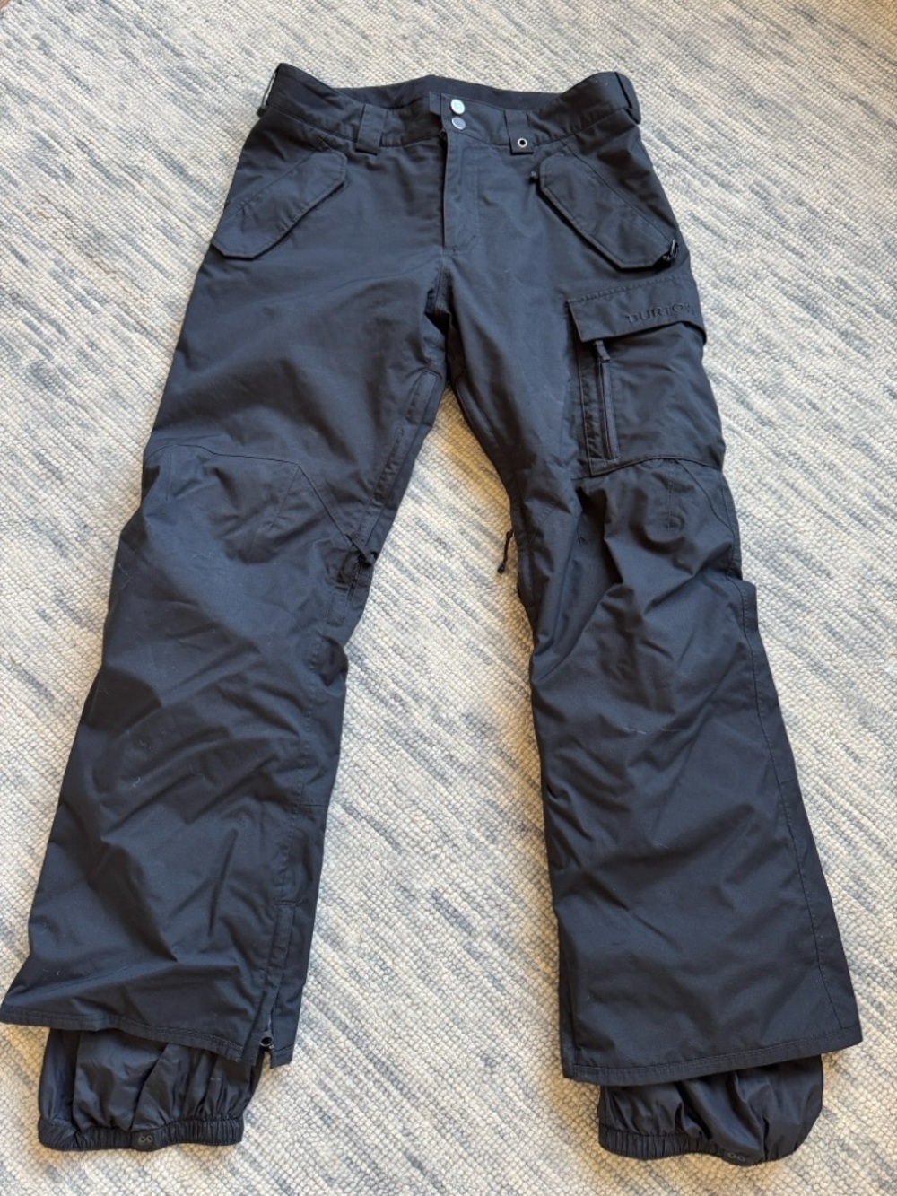 Burton Black Men's Cargo Snow Pants View 3